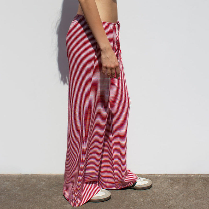 BRILUXE Striped Print Trousers