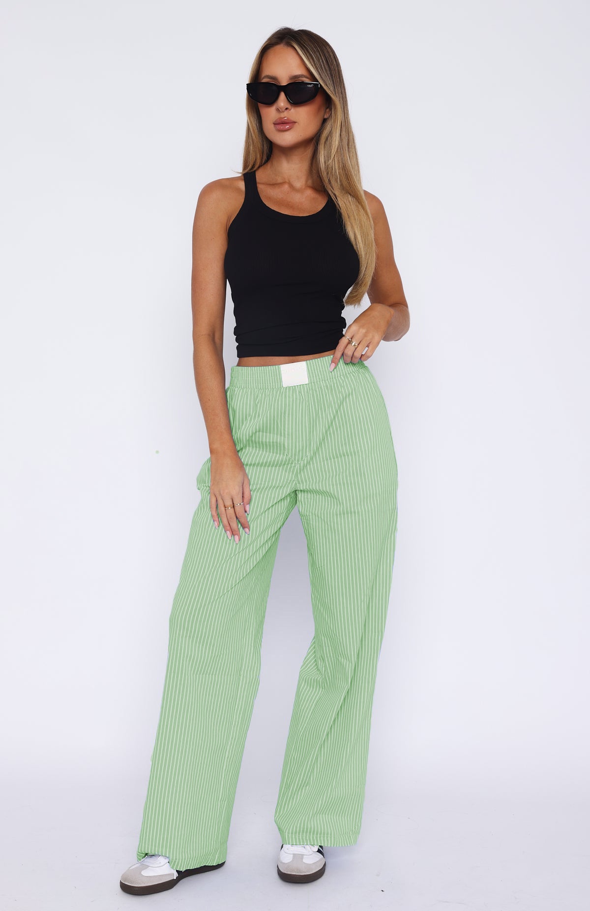 BRILUXE Simple Striped Trousers