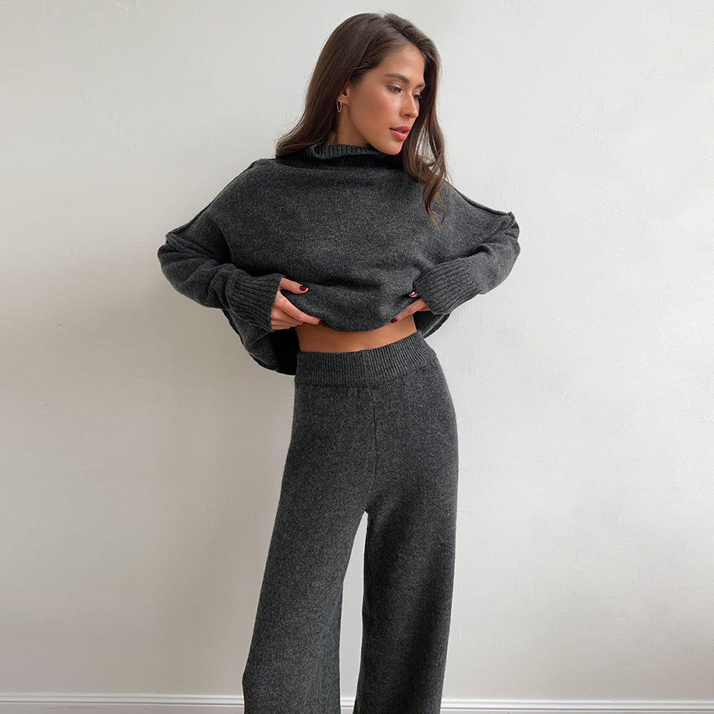 BRILUXE Knitted Jumper and Trouser Set