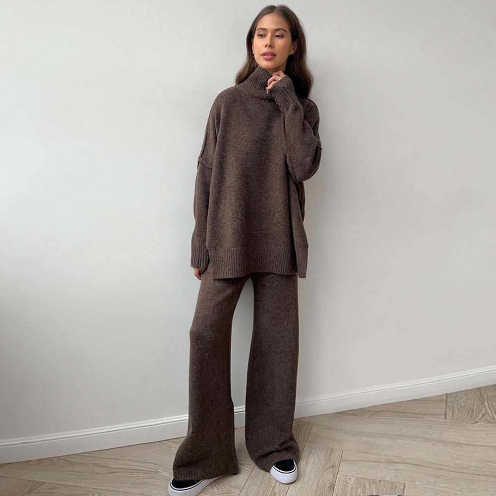 BRILUXE Knitted Jumper and Trouser Set